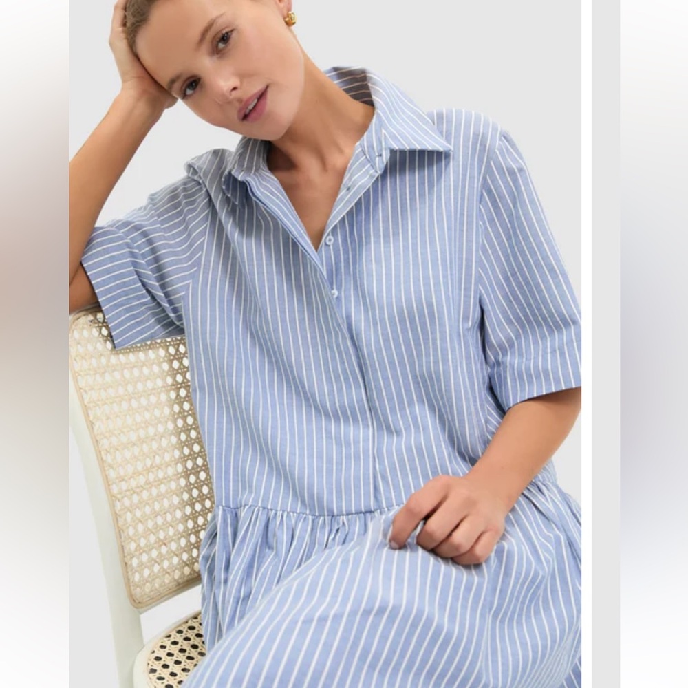 Tuckernuck Blue Stripe Piper Work Dress NWT XXL - Picture 4 of 8